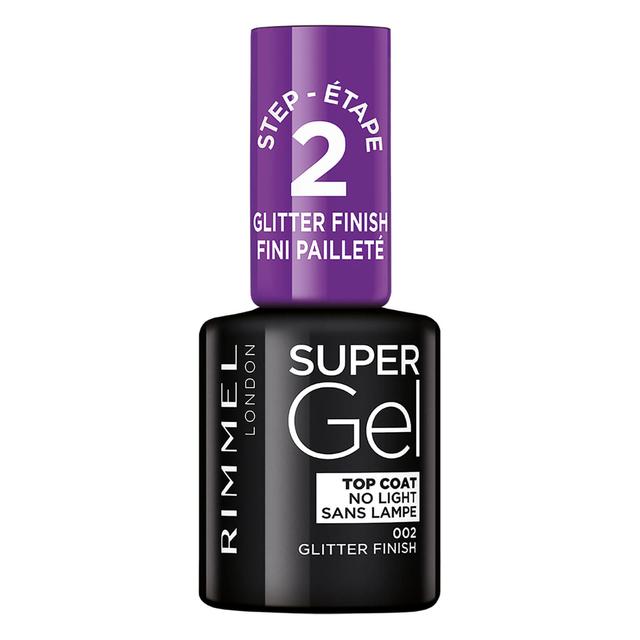 Rimmel Super Gel Top Coat - Glitter Finish on Productcaster.