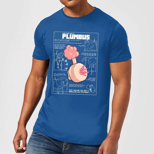 T-Shirt Zavvi Exclusive Rick e Morty Plumbus - Blu - Uomo - S on Productcaster.