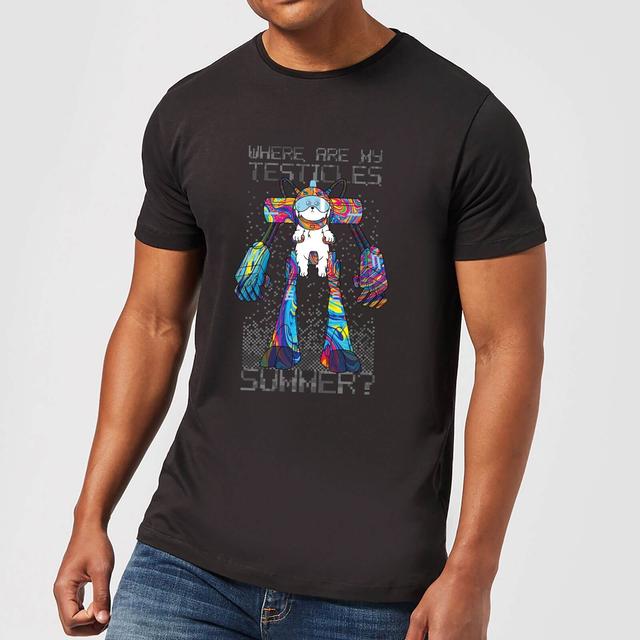 Camiseta Rick y Morty Where Are My Testicles Summer - Hombre - Negro - XL on Productcaster.