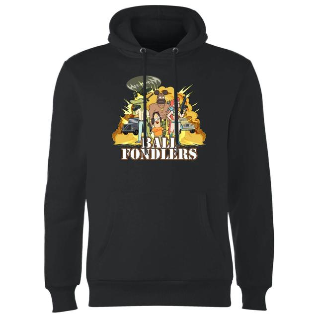 Rick and Morty Ball Fondlers Hoodie - Black - XL on Productcaster.