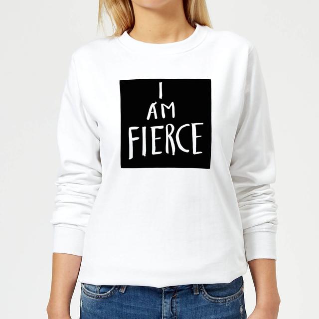 Rock On Ruby I Am Fierce Women's Sweatshirt - White - S - White on Productcaster.