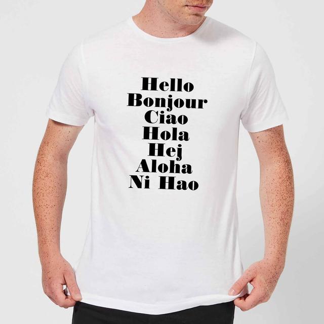 PlanetA444 Hello Men's T-Shirt - White - S - Weiß on Productcaster.