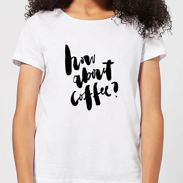 How About Coffee? Women's T-Shirt - White - XXL - Weiß on Productcaster.