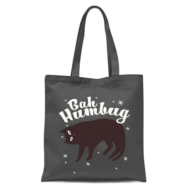 Bah Humbug Tote Bag - Grey on Productcaster.