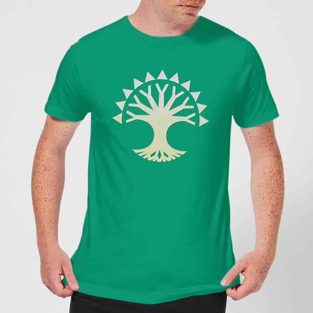 Magic The Gathering Selesnya Symbol T-Shirt - Groen - L - Kelly Green on Productcaster.