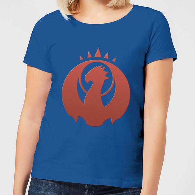 Magic The Gathering Izzet Symbol Damen T-Shirt - Blau Royal - XXL - Royal Blue on Productcaster.