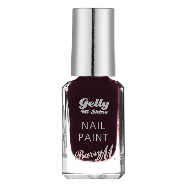 Barry M Cosmetics Gelly Hi Shine Nail Paint 10ml (Various Shades) - Black Cherry on Productcaster.