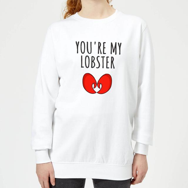 Be My Pretty You're My Lobster Women's Sweatshirt - White - S - Weiß on Productcaster.