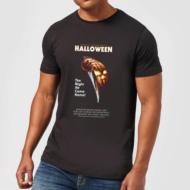 Halloween Poster Herren T-Shirt - Schwarz - L on Productcaster.