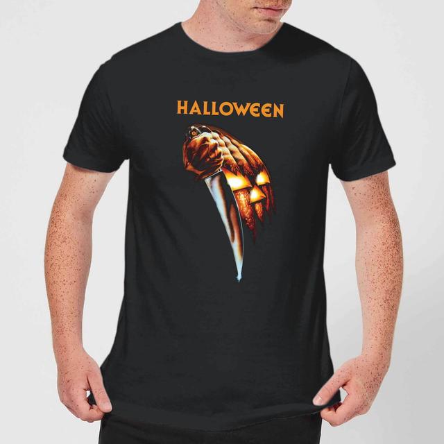 Halloween Pumpkin Herren T-Shirt - Schwarz - XS on Productcaster.