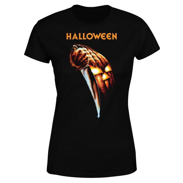 Halloween Pumpkin Damen T-Shirt - Schwarz - M on Productcaster.