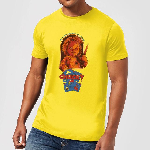 Chucky Out Of The Box Men's T-Shirt - Yellow - S on Productcaster.