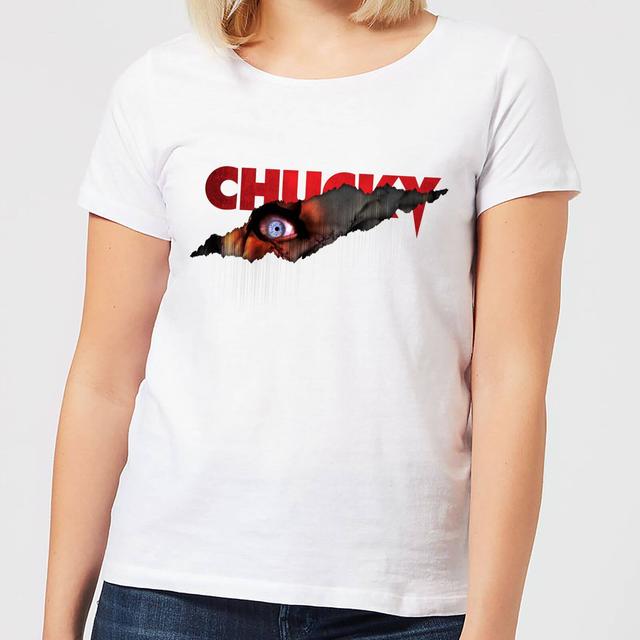 Chucky Tear Women's T-Shirt - White - M on Productcaster.