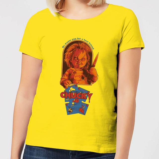 Camiseta Chucky Out Of The Box - Mujer - Amarillo - M on Productcaster.