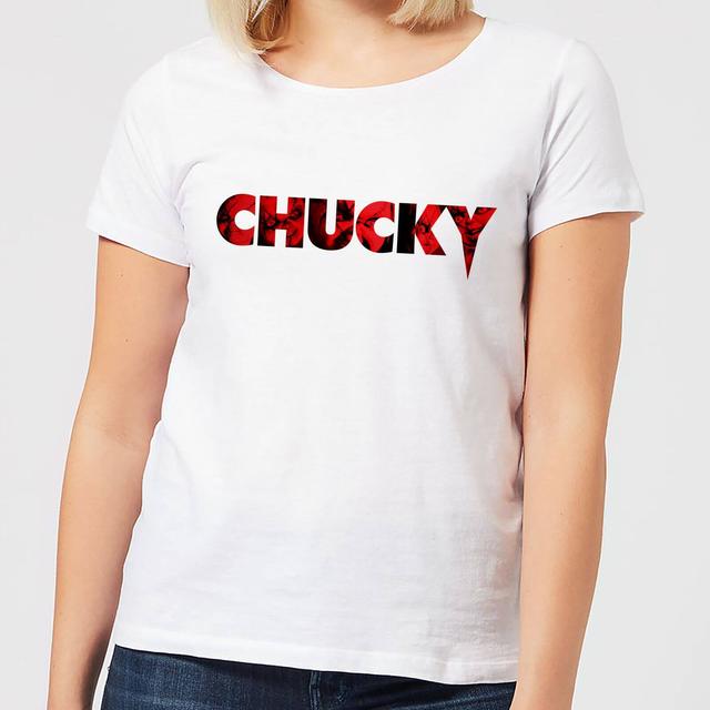 Chucky Logo Women's T-Shirt - White - XL - Vit on Productcaster.