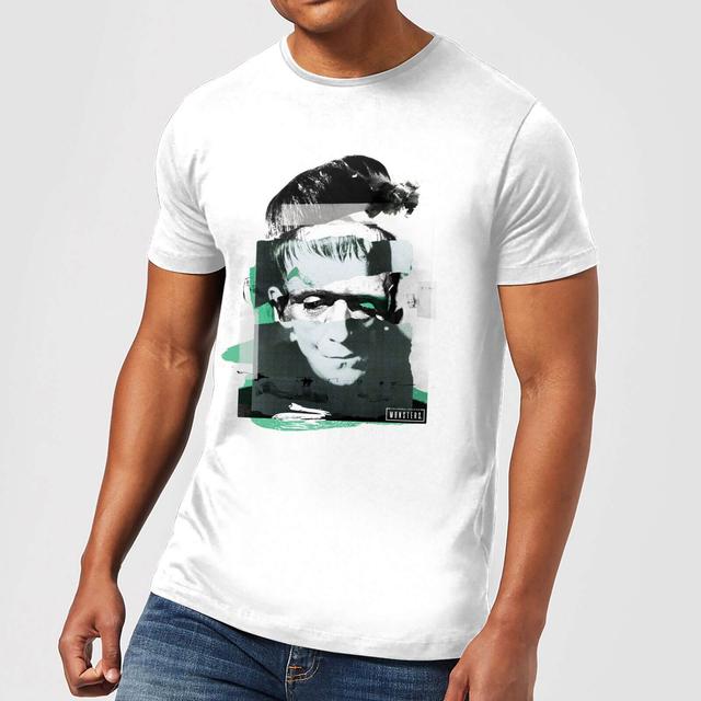 Camiseta Universal Monsters Frankenstein Collage - Hombre - Blanco - M - Blanco on Productcaster.