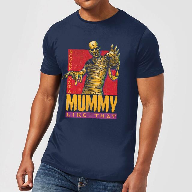 Universal Monsters The Mummy Retro Men's T-Shirt - Navy - XL on Productcaster.