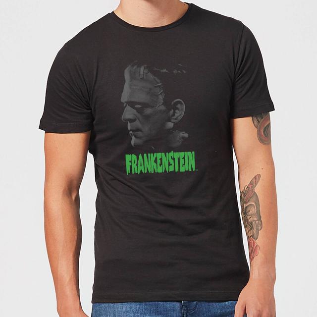 Universal Monsters Frankenstein Grauscale Herren T-Shirt - Schwarz - XS on Productcaster.