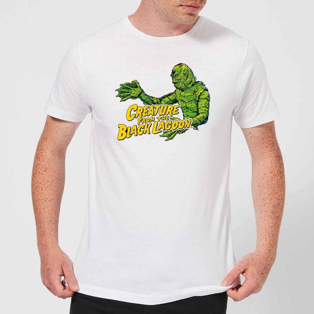 Universal Monsters Creature From The Black Lagoon Crest Men's T-Shirt - White - M on Productcaster.