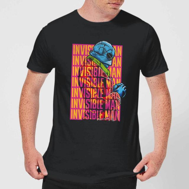 Universal Monsters Invisible Man Retro Herren T-Shirt - Schwarz - 3XL on Productcaster.