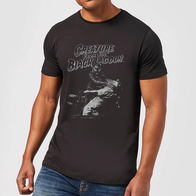 Universal Monsters Creature From The Black Lagoon Black And White T-shirt - Zwart - XXL on Productcaster.