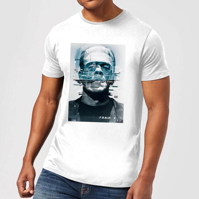 T-Shirt Universal Monsters Frankenstein Glitch - Bianco - Uomo - S on Productcaster.