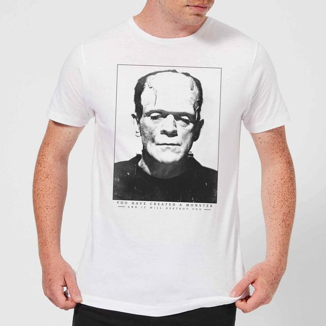 Camiseta Universal Monsters Frankenstein Portrait - Hombre - Blanco - S on Productcaster.