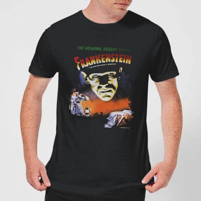 Camiseta Universal Monsters Frankenstein Vintage Poster - Hombre - Negro - M on Productcaster.