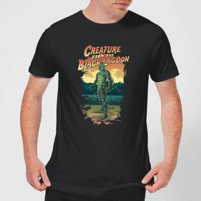 Universal Monsters Creature From The Black Lagoon Illustrated Men's T-Shirt - Black - 3XL on Productcaster.