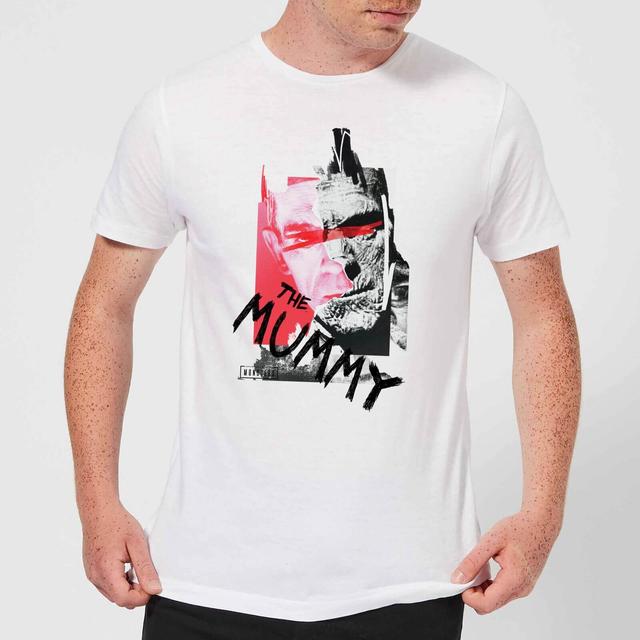 Camiseta Universal Monsters La momia Collage - Hombre - Blanco - L - Blanco on Productcaster.