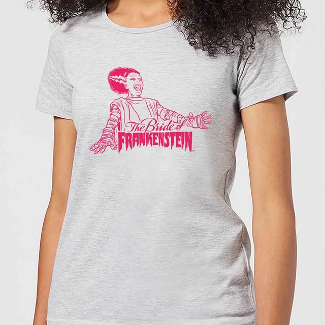 Camiseta Universal Monsters La novia de Frankenstein Crest - Mujer - Gris - 4XL - Gris on Productcaster.