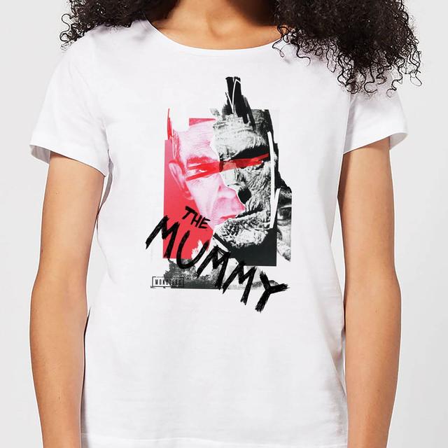 Universal Monsters Die Mumie Collage Damen T-Shirt - Weiß - XL - Weiß on Productcaster.