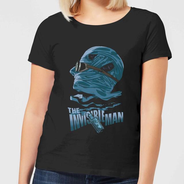 Universal Monsters The Invisible Man Illustrated Women's T-Shirt - Black - XL - Black on Productcaster.