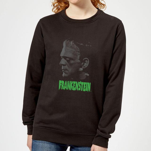 Universal Monsters Frankenstein Greyscale Women's Sweatshirt - Black - S on Productcaster.