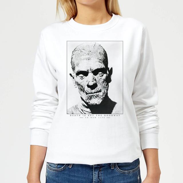 Sudadera Universal Monsters La momia Portrait - Mujer - Blanco - L - Blanco on Productcaster.