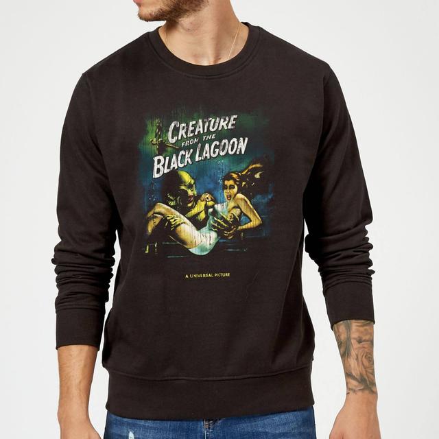 Universal Monsters Der Schrecken Vom Amazonas Vintage Poster Pullover - Schwarz - M on Productcaster.