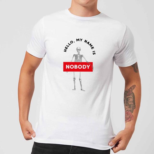 Hello, My Name Is Nobody Men's T-Shirt - White - 5XL - White on Productcaster.