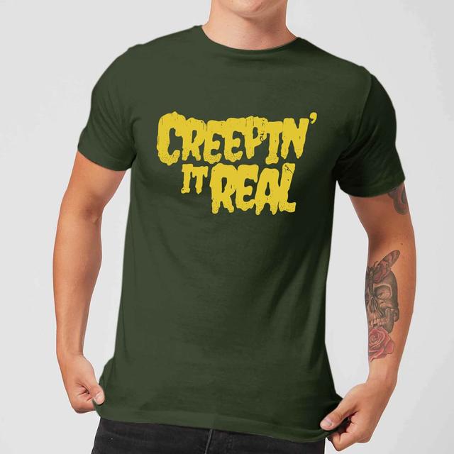 Creepin It Real Men's T-Shirt - Forest Green - M - Forest Green on Productcaster.