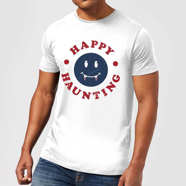 Happy Haunting Fang Men's T-Shirt - White - 5XL - Weiß on Productcaster.