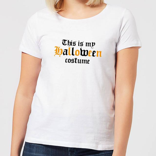 Halloween The Is My Halloween Costume Women's T-Shirt - White - L - Weiß on Productcaster.