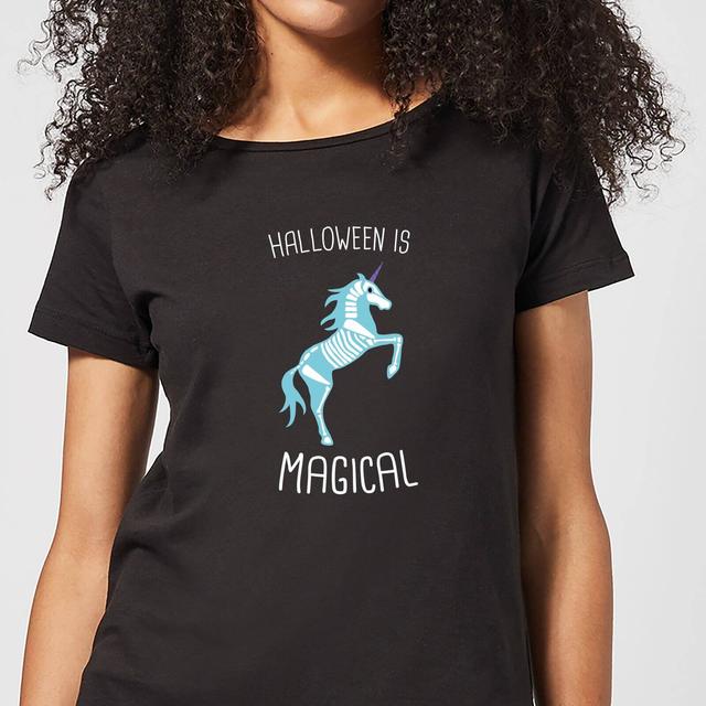 Halloween Unicorn Skeleton Women's T-Shirt - Black - S - Schwarz on Productcaster.