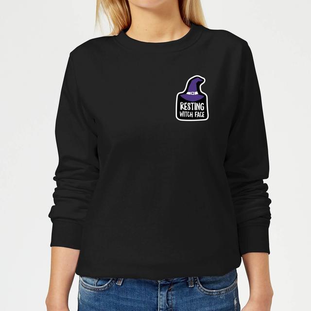 Resting Witch Face Women's Sweatshirt - Black - L - Black on Productcaster.