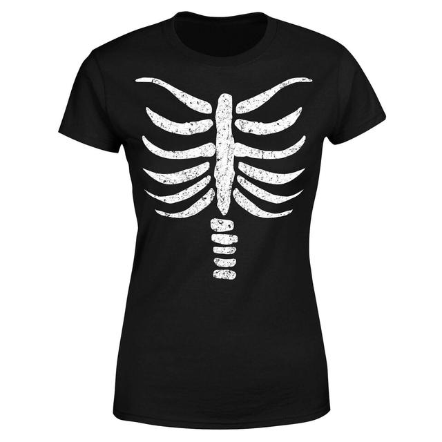 Skeleton Women's T-Shirt - Black - S - Black on Productcaster.