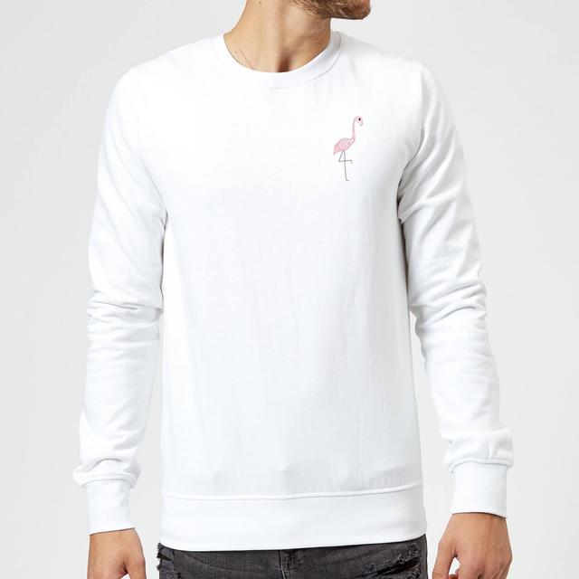 Flamingo Skeleton Sweatshirt - White - XXL - Weiß on Productcaster.