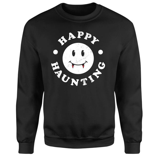 Happy Haunting Sweatshirt - Black - XL - Schwarz on Productcaster.