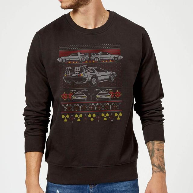 Back To The Future Back In Time for Christmas Jumper - Black - XXL on Productcaster.