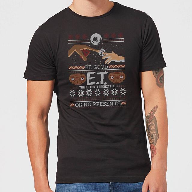 Camiseta Navideña E.T. el extraterrestre Be Good Or No Presents - Hombre - Negro - XXL - Negro on Productcaster.