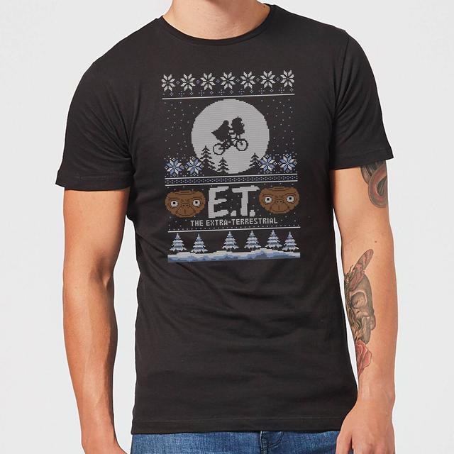 Camiseta Navideña E.T. el extraterrestre - Hombre - Negro - M on Productcaster.