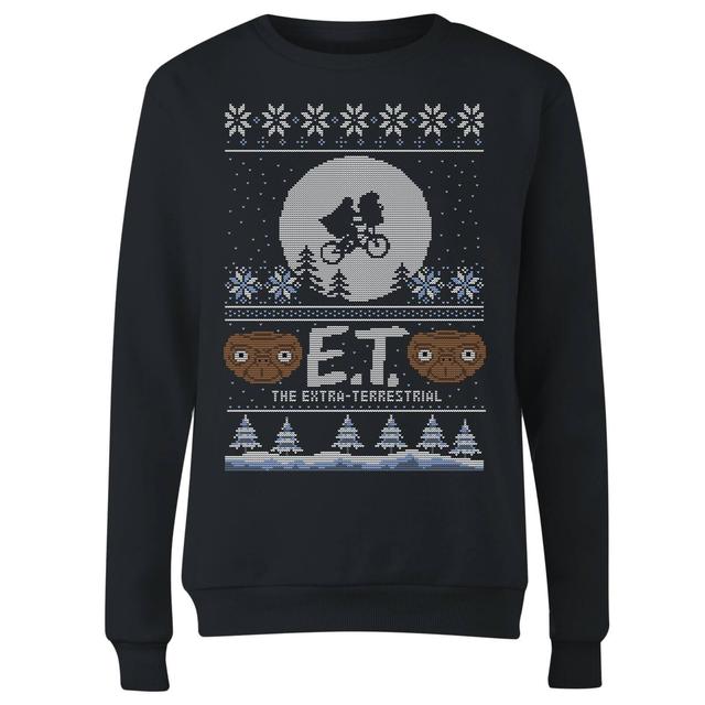 E.T. the Extra-Terrestrial Christmas Women's Christmas Jumper - Black - 3XL on Productcaster.