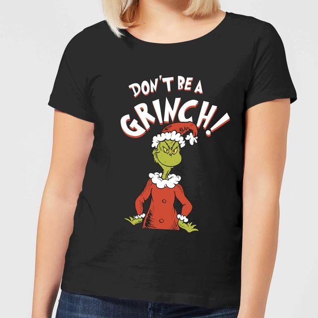 The Grinch Dont Be A Grinch Damen Christmas T-Shirt - Schwarz - XXL on Productcaster.